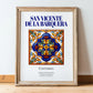 San Vicente de la Barquera, Spain – Travel Print, in wooden frame leaning on the floor