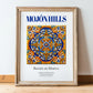 Mojón Hills, Spain – World Travel Art, in wooden frame leaning on the floor
