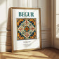 Begur, Spain – Travel Poster, styled in a charming Paris street view