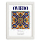 Oviedo, Spain – Global Wall Art, placed in minimal white frame