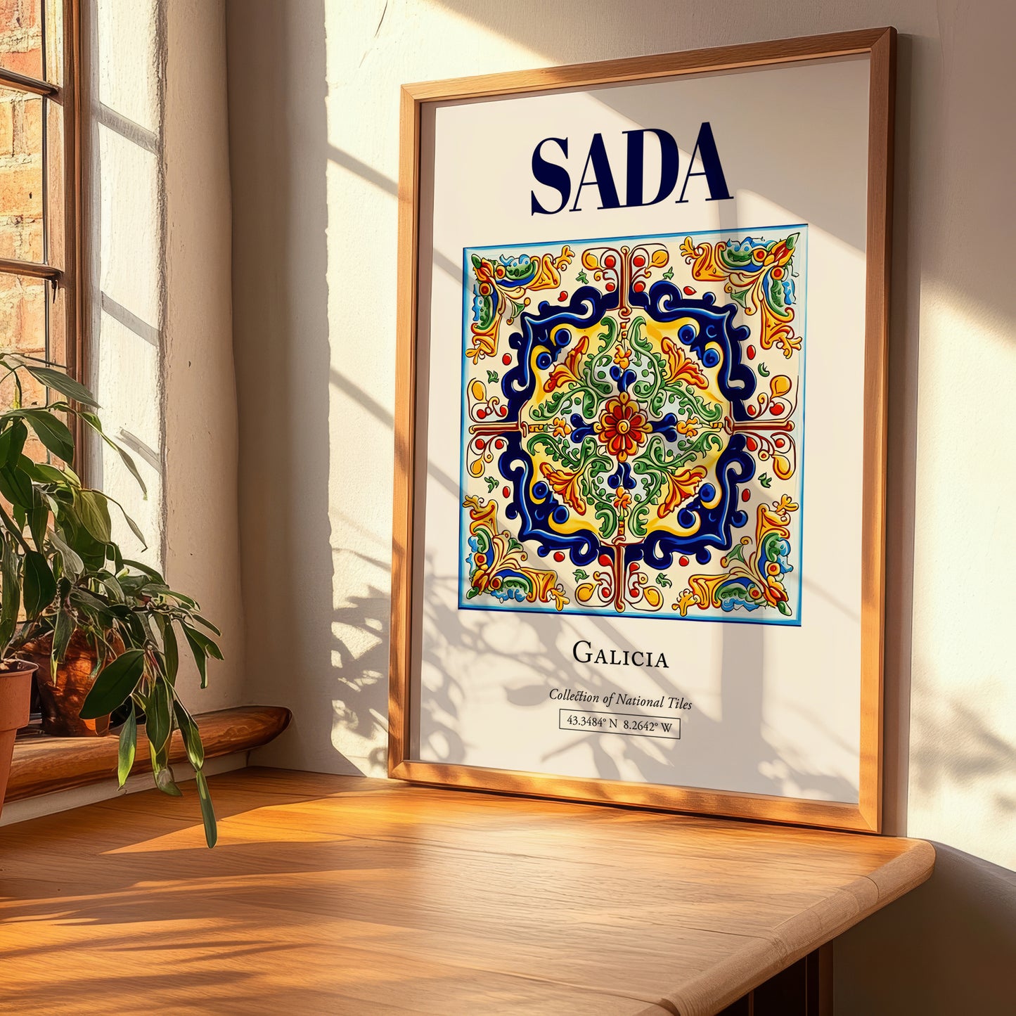 Sada, Spain – Travel Print, clean layout with no caption