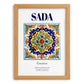 Sada, Spain – Travel Print, set in oak frame