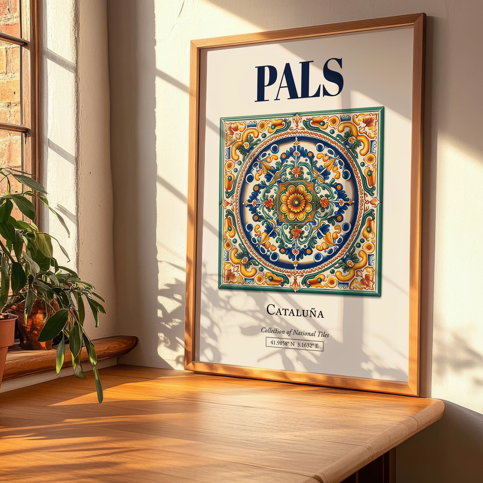Pals, Spain – Travel Destination Art, clean layout with no caption