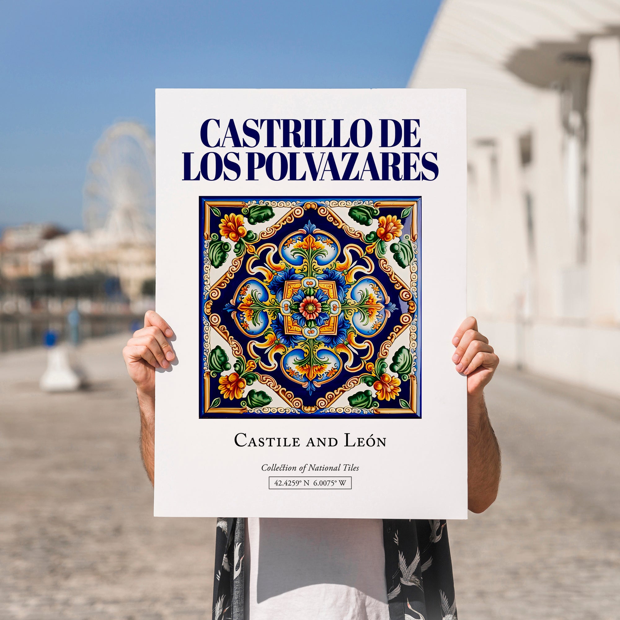 Castrillo de los Polvazares, Spain – Cityscape Wall Art, no-text version framed in wood