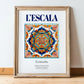 L'Escala, Spain – Travel Print, in wooden frame leaning on the floor