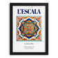 L'Escala, Spain – Travel Print, in sleek black frame