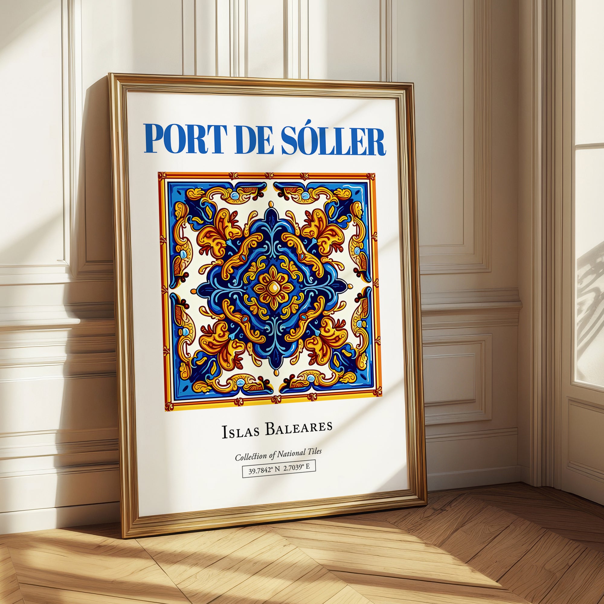 Port de Sóller, Spain – Travel Poster, styled in a charming Paris street view
