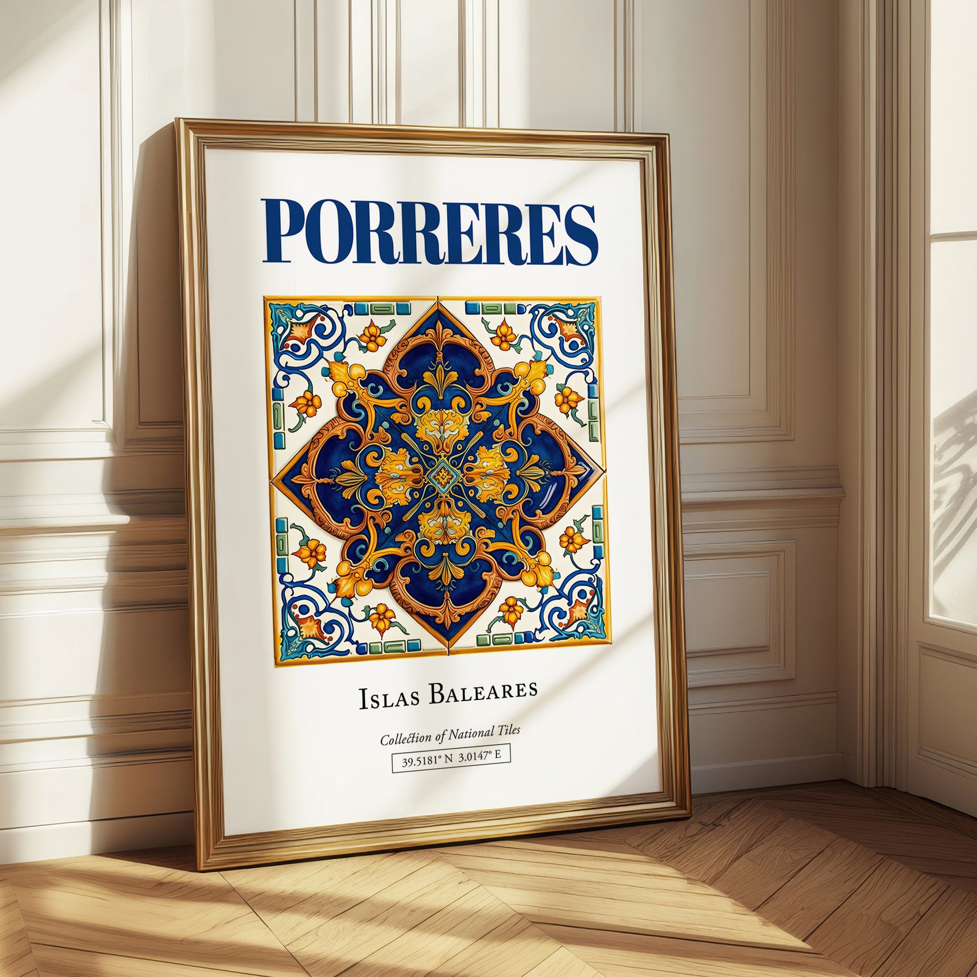 Porreres, Spain – Travel Print, styled in a charming Paris street view