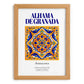 Alhama de Granada, Spain – Retro Travel Poster, set in oak frame