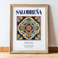 Salobreña, Spain – Travel Wall Decor, in wooden frame leaning on the floor