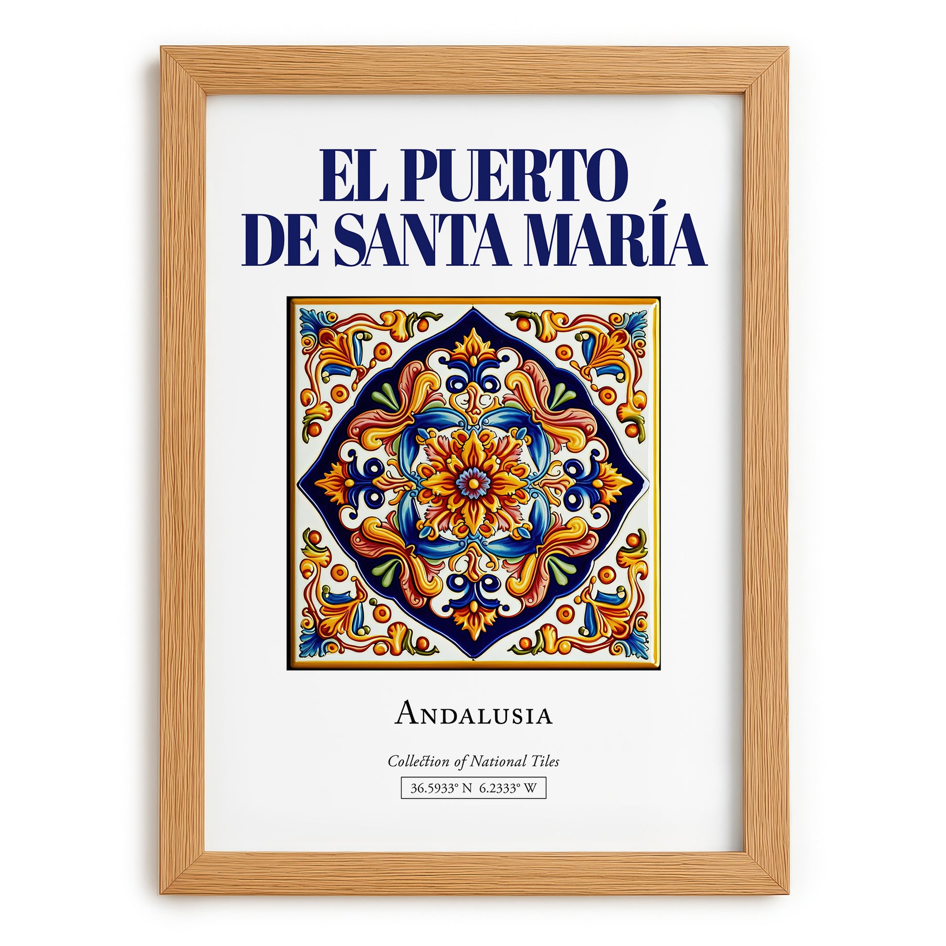 El Puerto de Santa María, Spain – Global Wall Art, set in oak frame