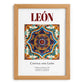 León, Spain – Travel Print, set in oak frame