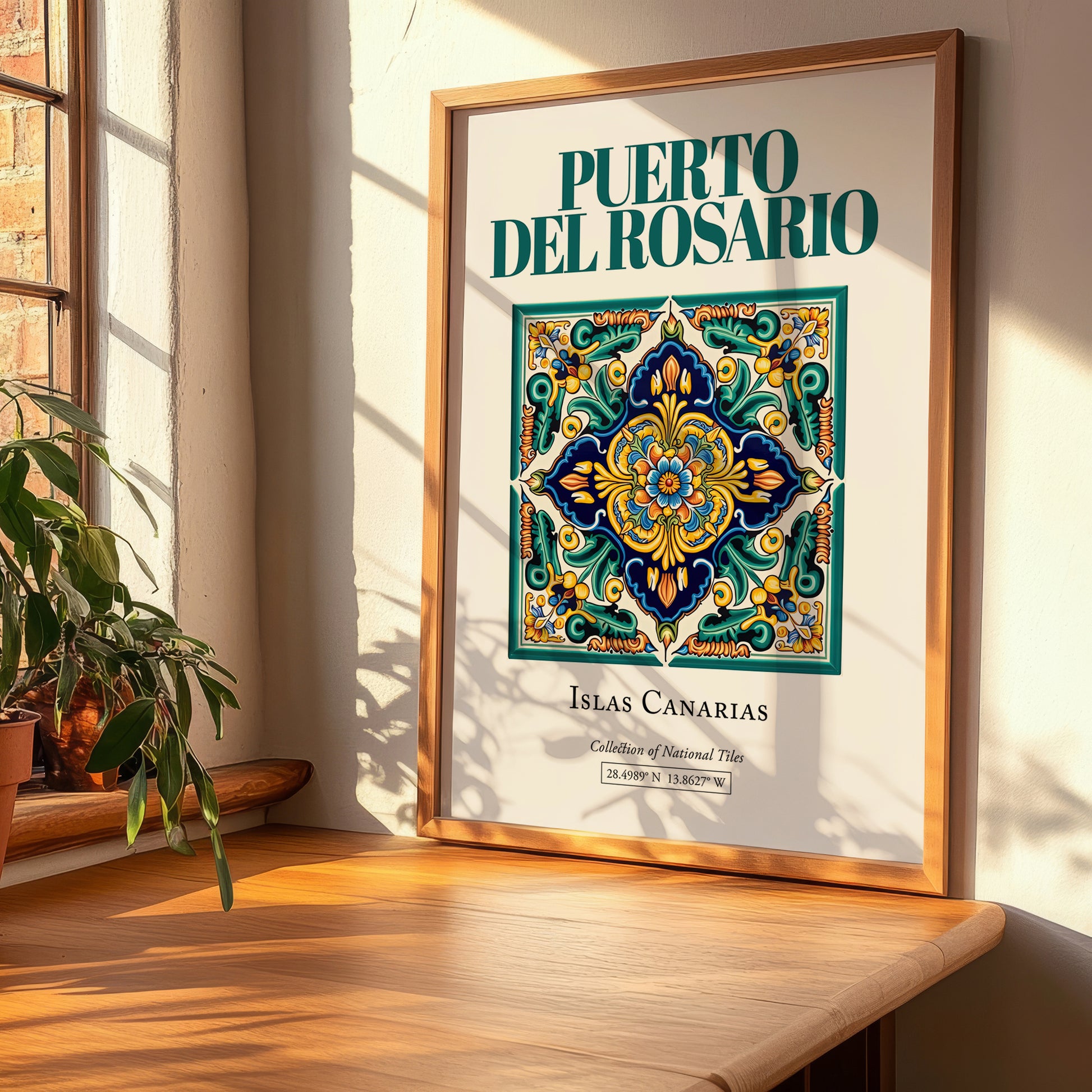 Puerto del Rosario, Spain – Minimalist Travel Print, clean layout with no caption