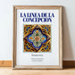La Linea de la Concepcion, Spain – World Travel Art, in wooden frame leaning on the floor