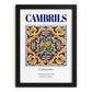 Cambrils, Spain – Vintage Travel Poster, in sleek black frame