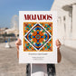 Mojados, Spain – Travel Print, no-text version framed in wood