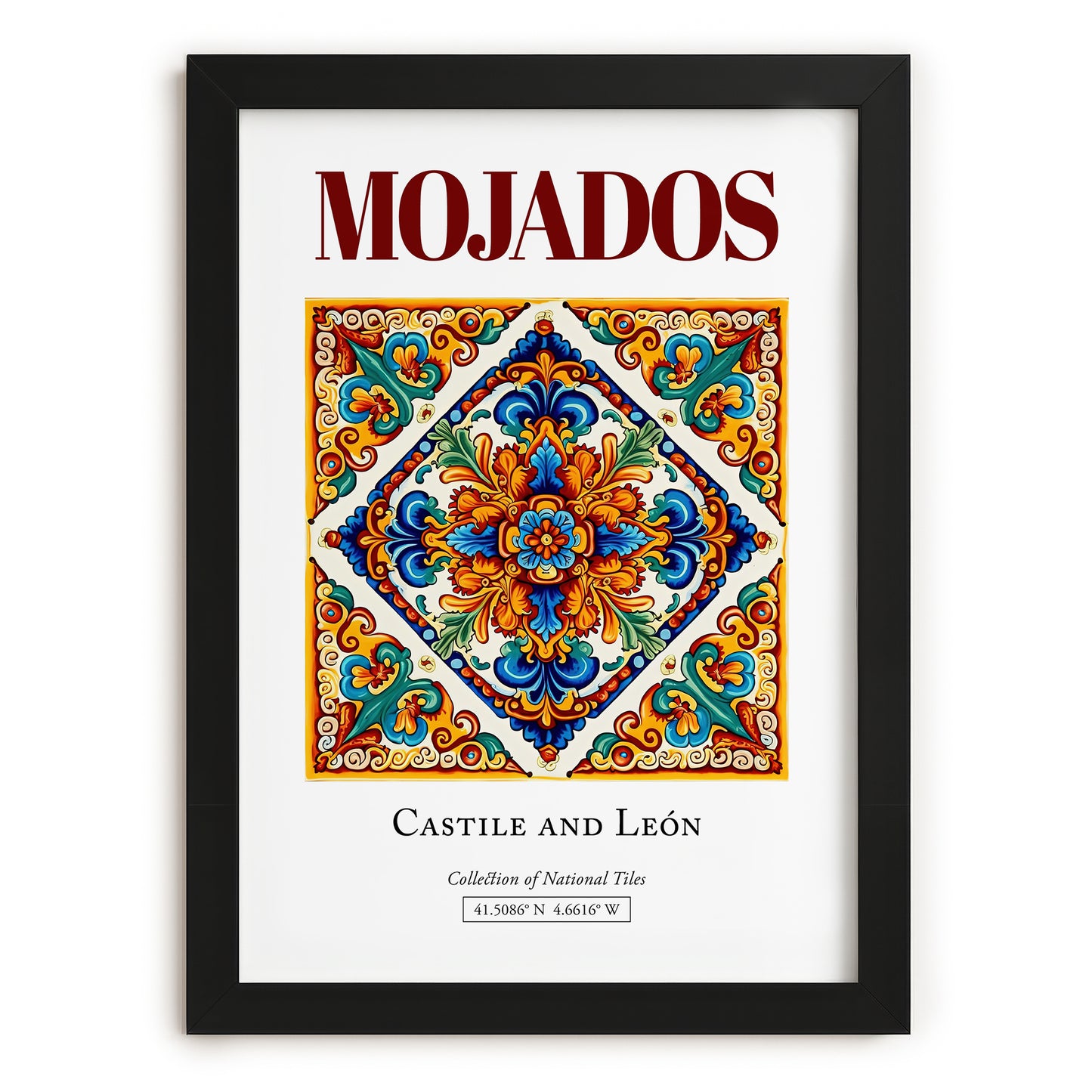 Mojados, Spain – Travel Print, in sleek black frame