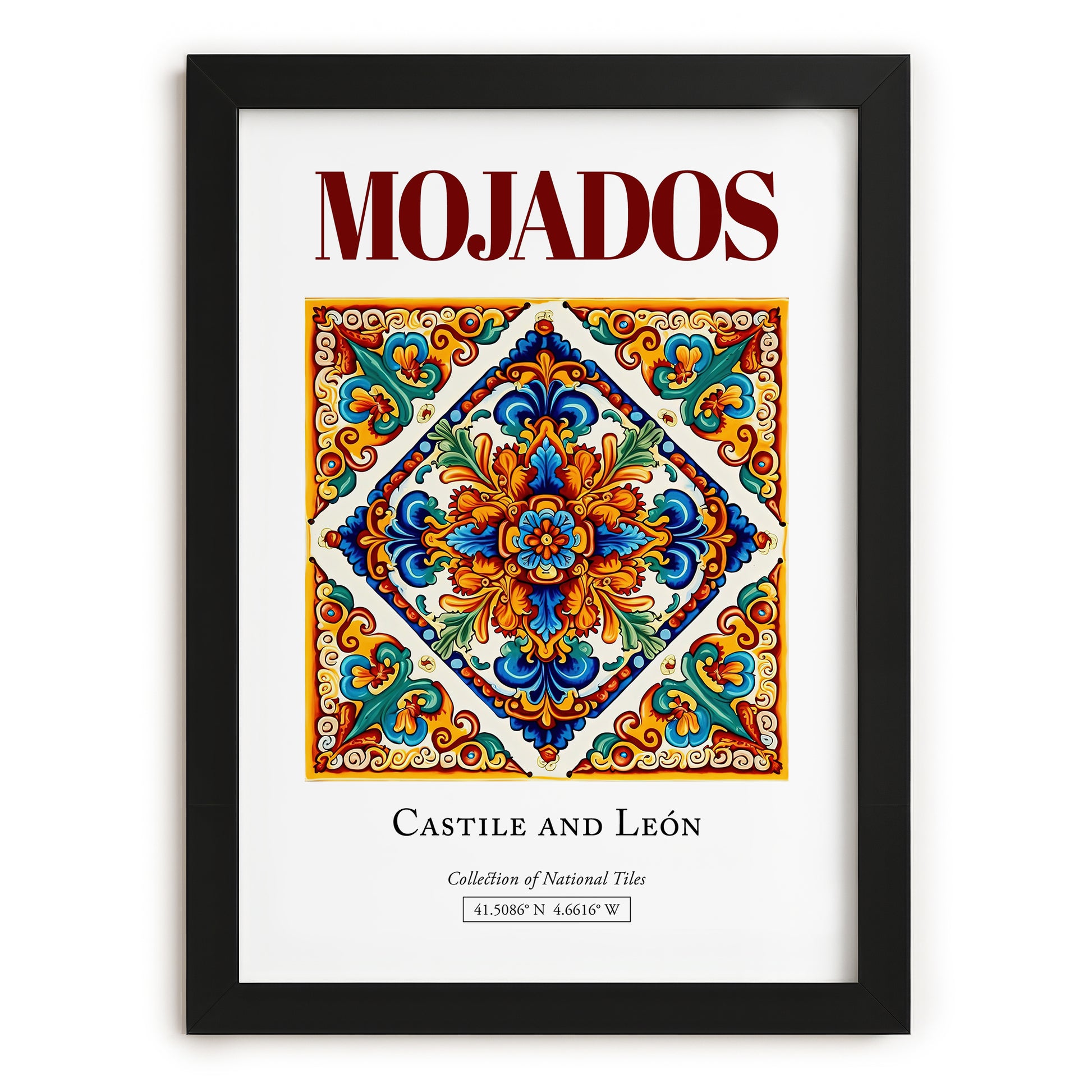Mojados, Spain – Travel Print, in sleek black frame
