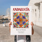 Andalucía, Spain – Travel Wall Art, no-text version framed in wood