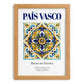 País Vasco, Spain – Travel Poster, set in oak frame
