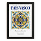 País Vasco, Spain – Travel Poster, in sleek black frame