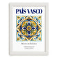 País Vasco, Spain – Travel Poster, placed in minimal white frame