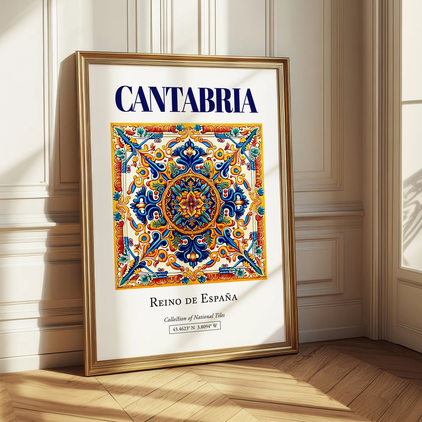 Cantabria, Spain – Travel Memories Wall Print, styled in a charming Paris street view