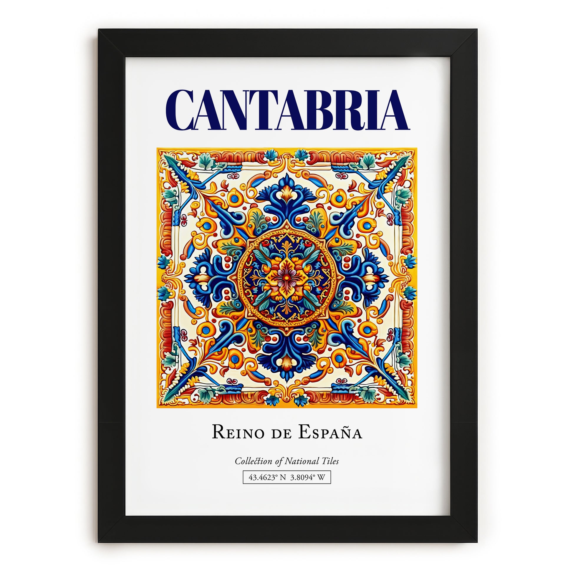 Cantabria, Spain – Travel Memories Wall Print, in sleek black frame