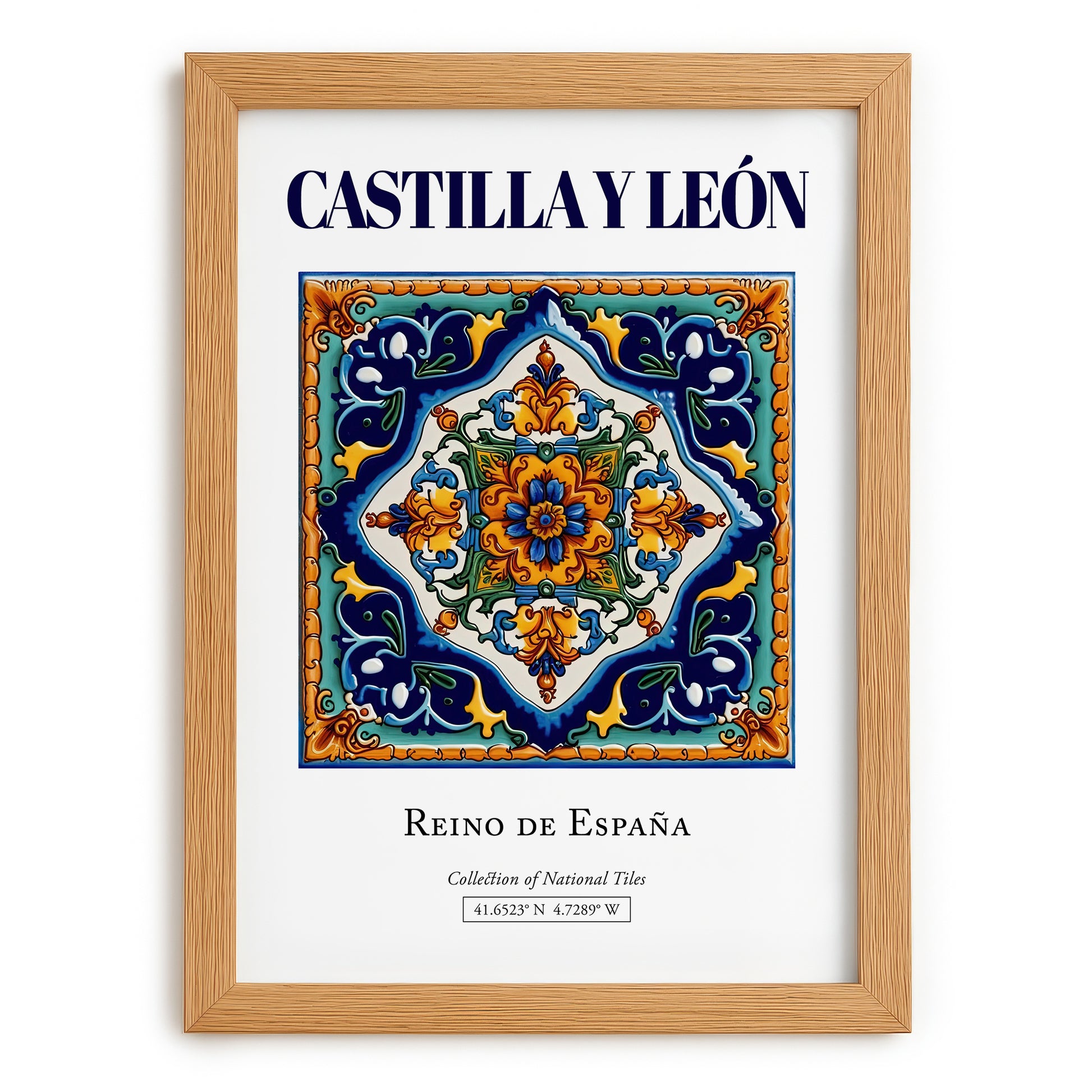 Castilla y León, Spain – Travel Wall Decor, set in oak frame
