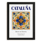 Cataluña, Spain – Travel Poster, in sleek black frame