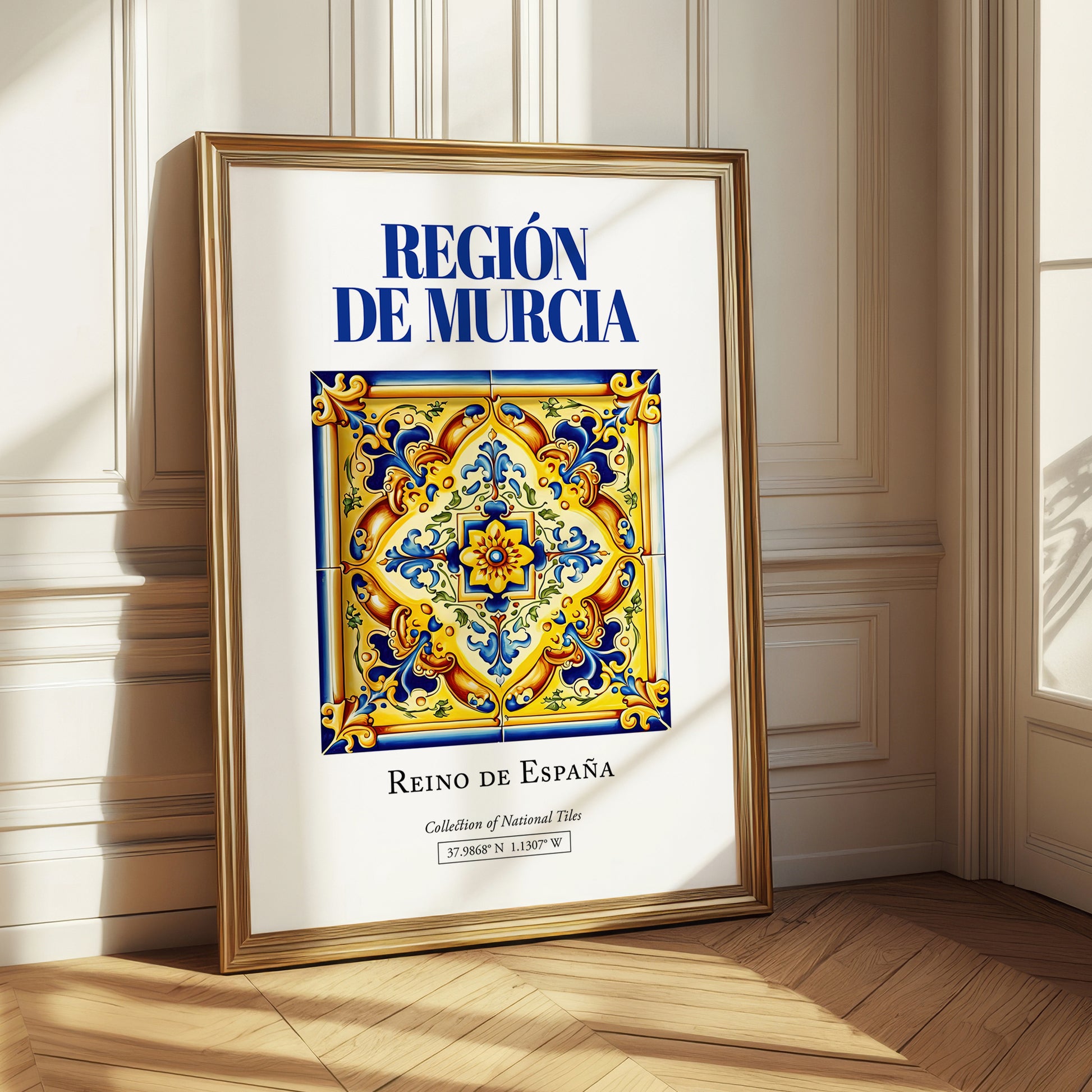Región de Murcia, Spain – Travel Poster, styled in a charming Paris street view