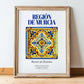 Región de Murcia, Spain – Travel Poster, in wooden frame leaning on the floor