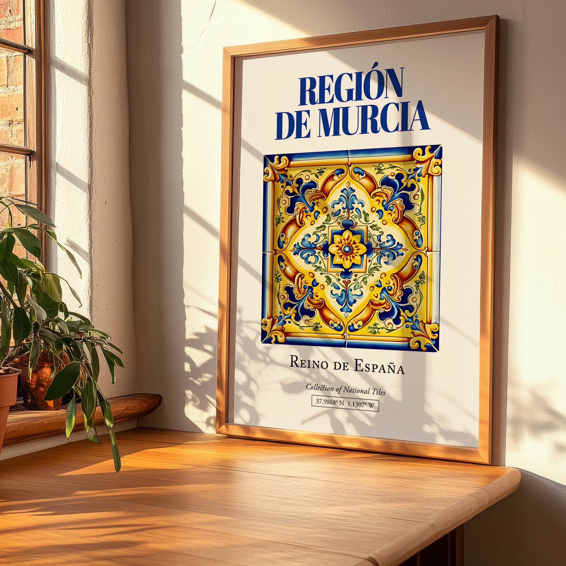 Región de Murcia, Spain – Travel Poster, clean layout with no caption