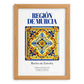 Región de Murcia, Spain – Travel Poster, set in oak frame