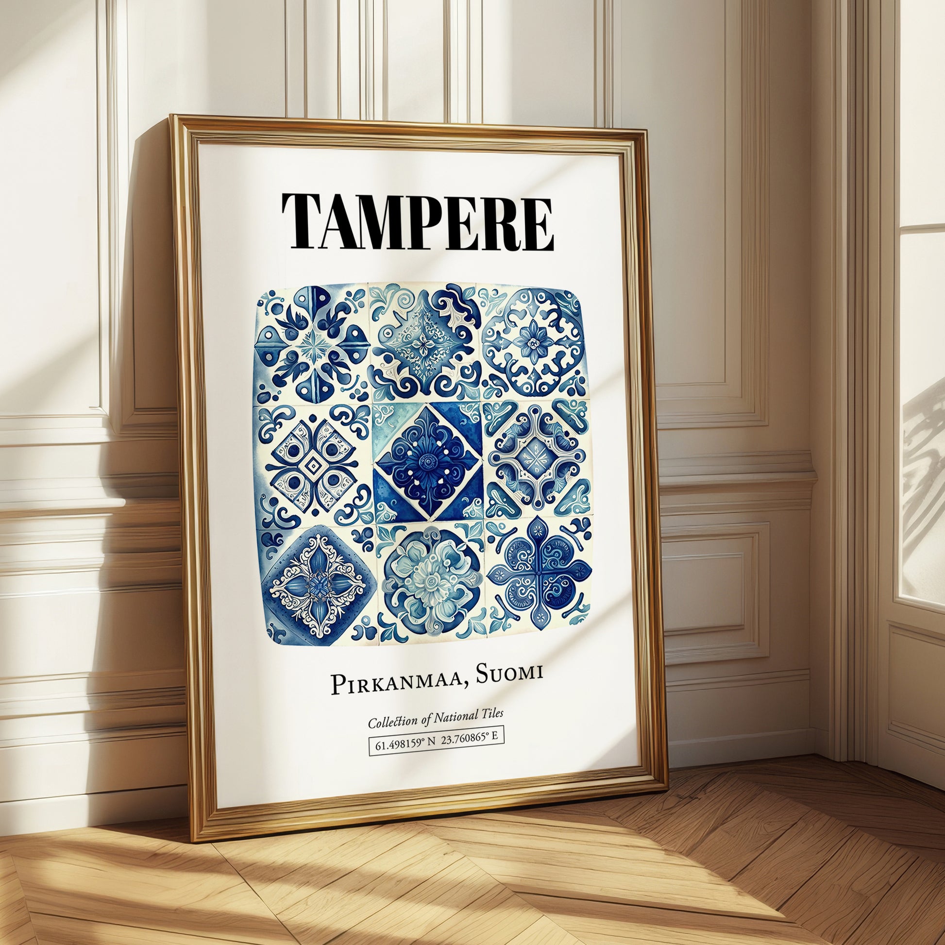 Tampere, Finland – Travel Wall Decor, styled in a charming Paris street view