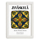 Jyväskylä, Finland – Illustrated Travel Poster, placed in minimal white frame