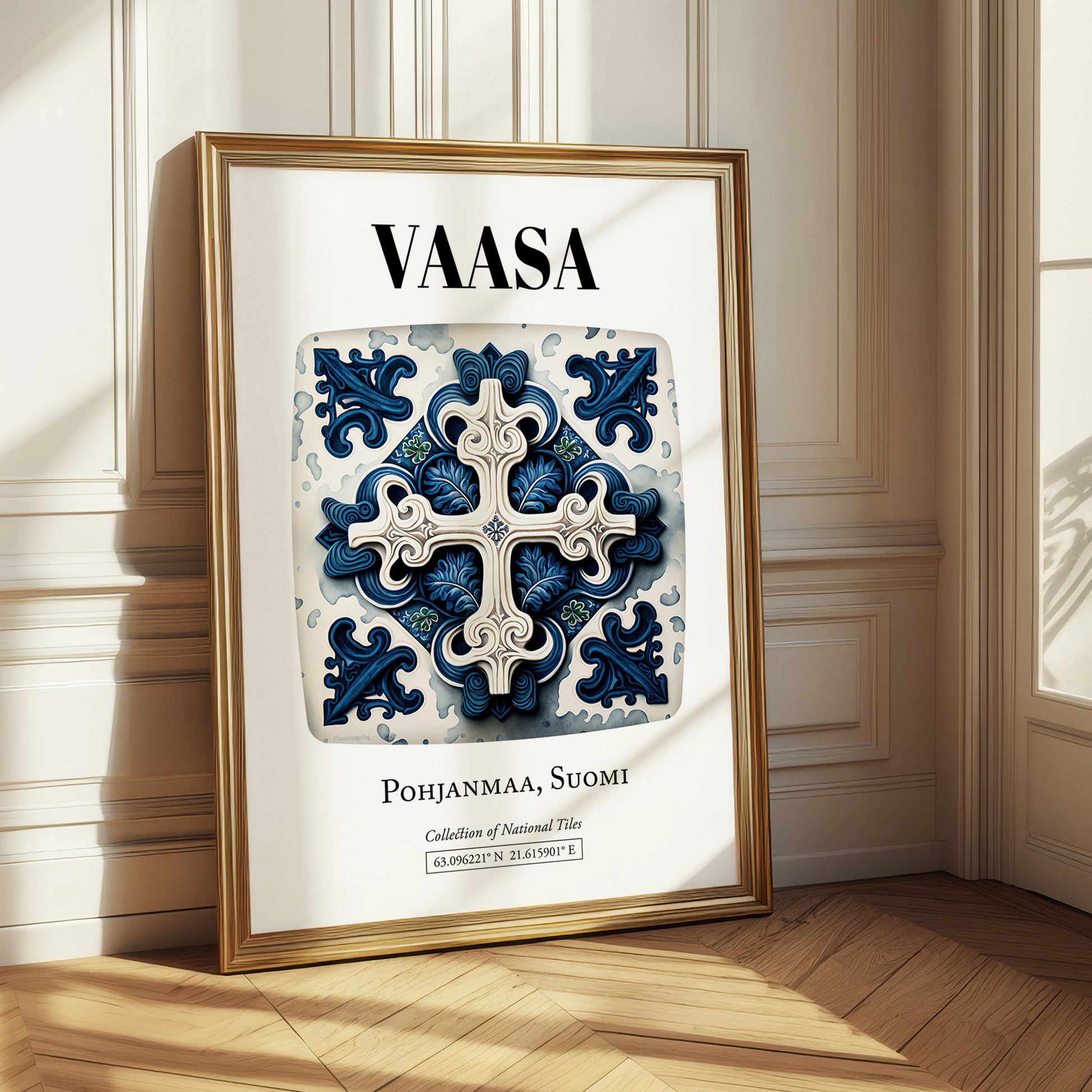 Vaasa, Finland – Travel Wall Art, styled in a charming Paris street view
