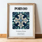 Porvoo, Finland – Historic Cities Art Print, in wooden frame leaning on the floor