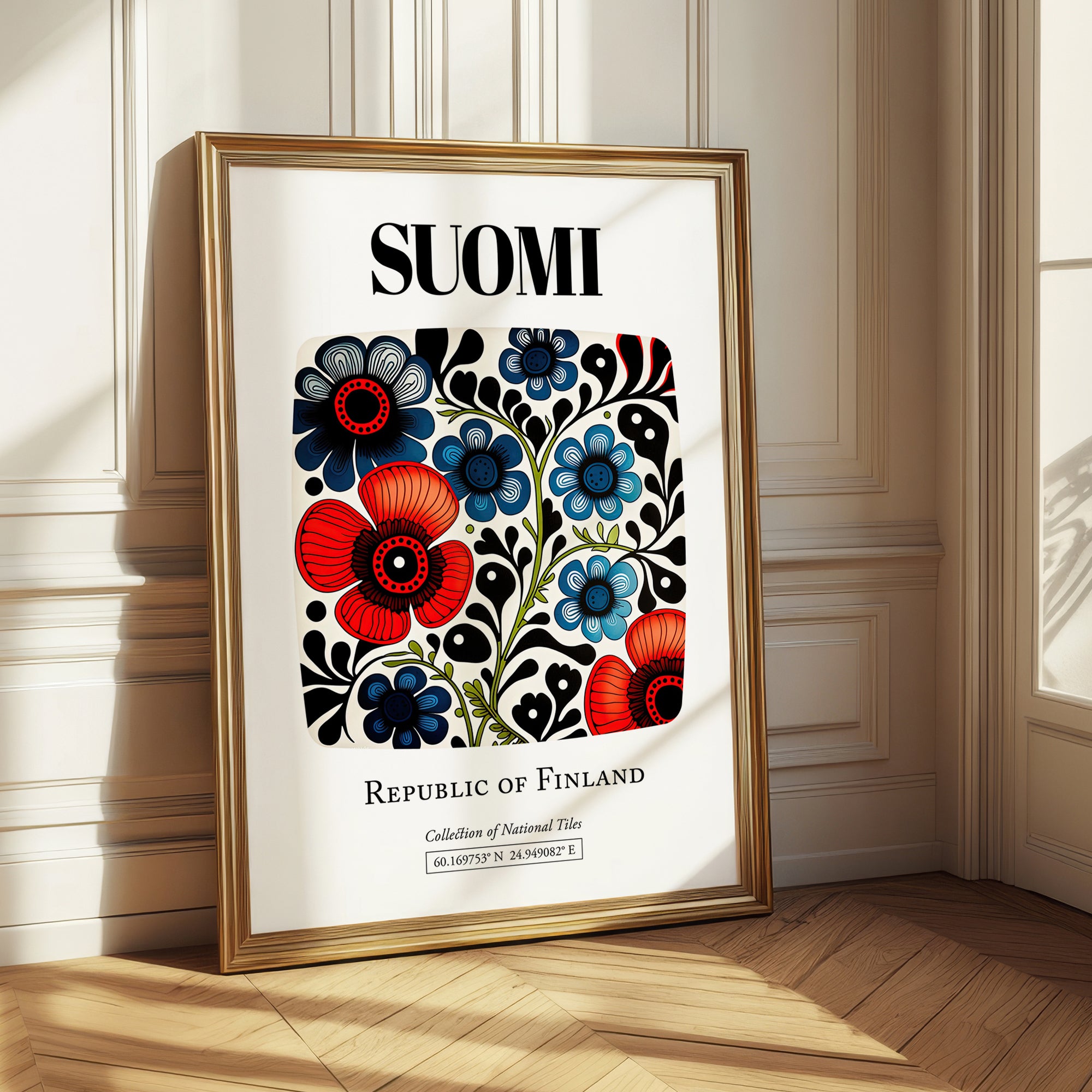 Suomi, Finland – Travel Wall Decor, styled in a charming Paris street view