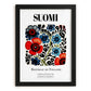 Suomi, Finland – Travel Wall Decor, in sleek black frame