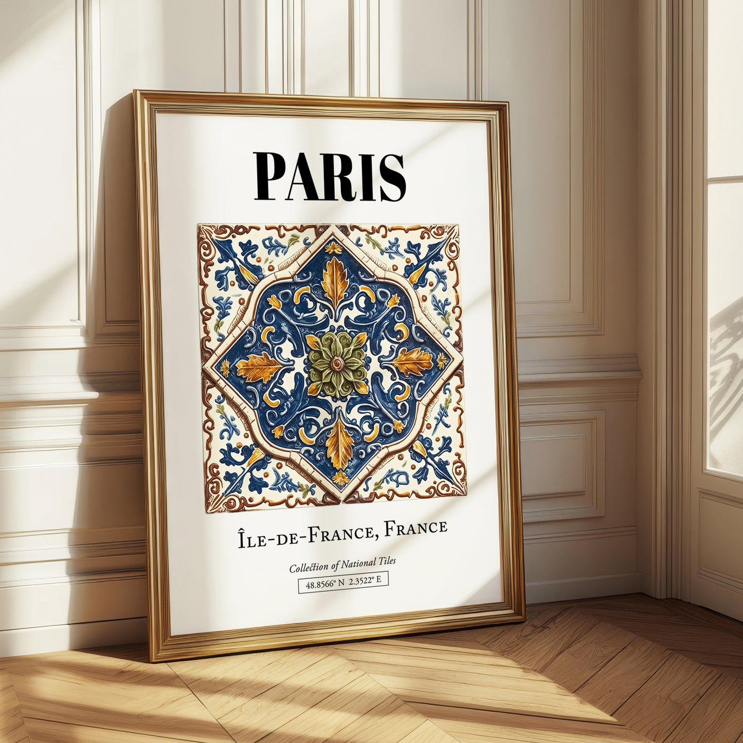 Paris, France – Travel Poster, styled in a charming Paris street view