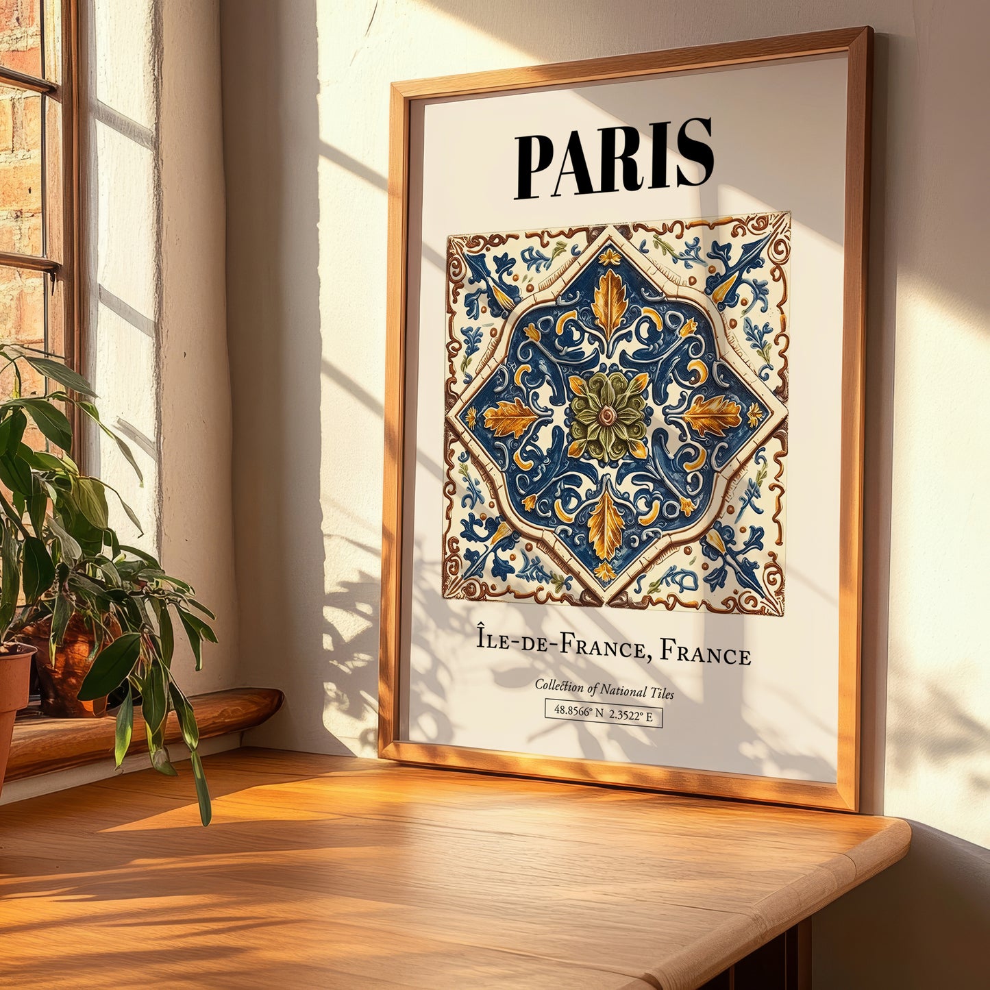 Paris, France – Travel Poster, clean layout with no caption