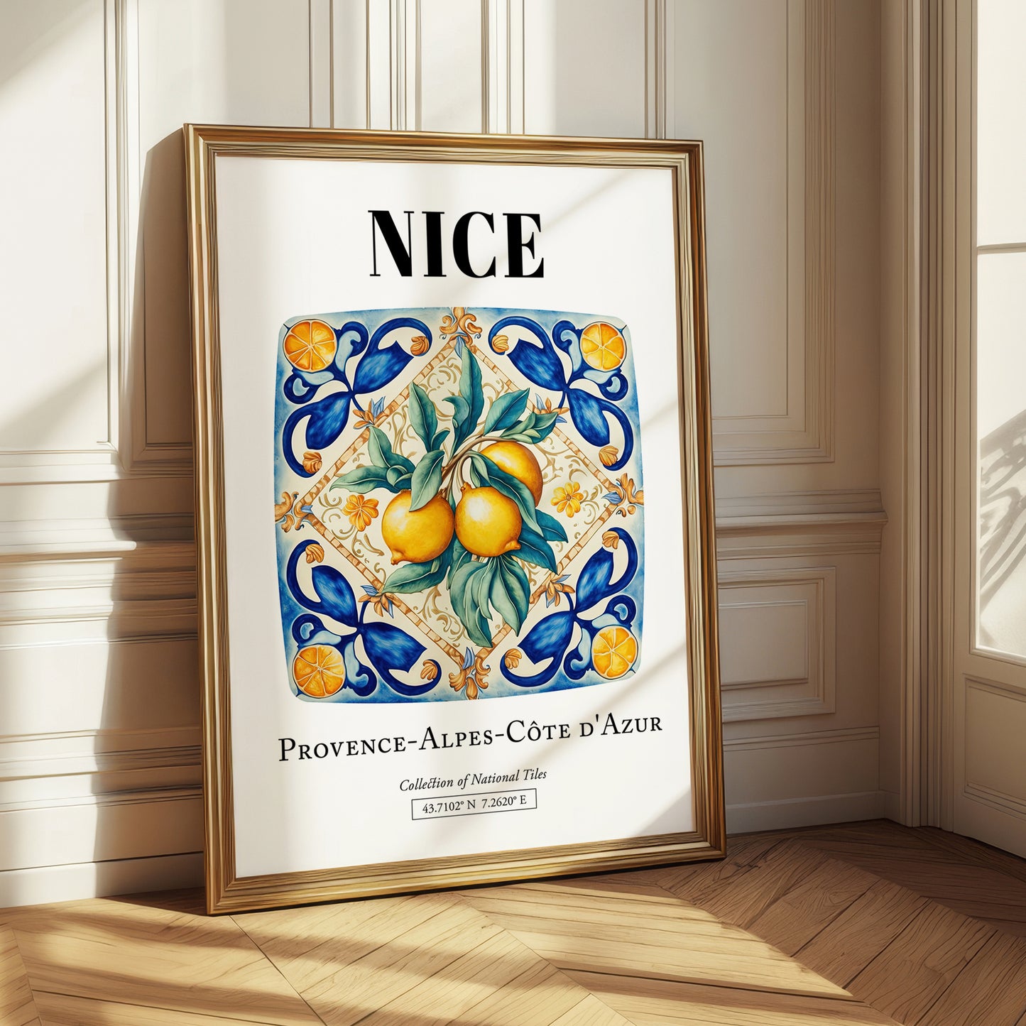 Nice, France – Travel Poster, styled in a charming Paris street view