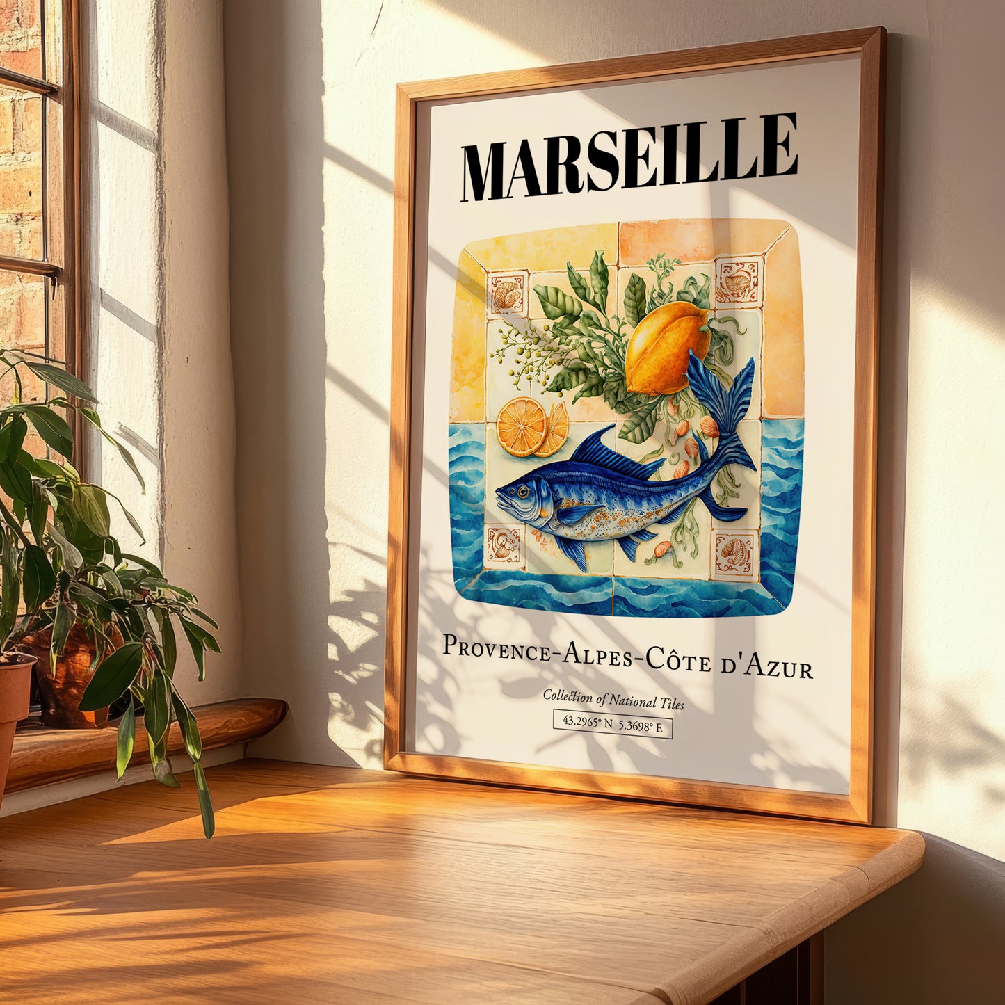 Marseille, France – Travel Print, clean layout with no caption