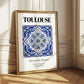 Toulouse, France – Travel Print, styled in a charming Paris street view