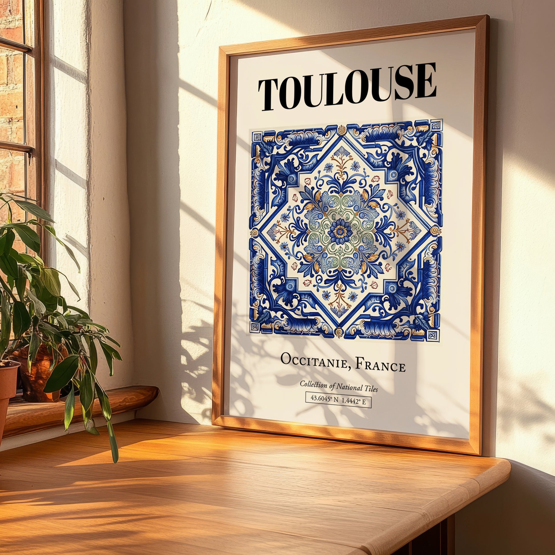 Toulouse, France – Travel Print, clean layout with no caption