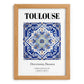 Toulouse, France – Travel Print, set in oak frame