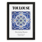 Toulouse, France – Travel Print, in sleek black frame