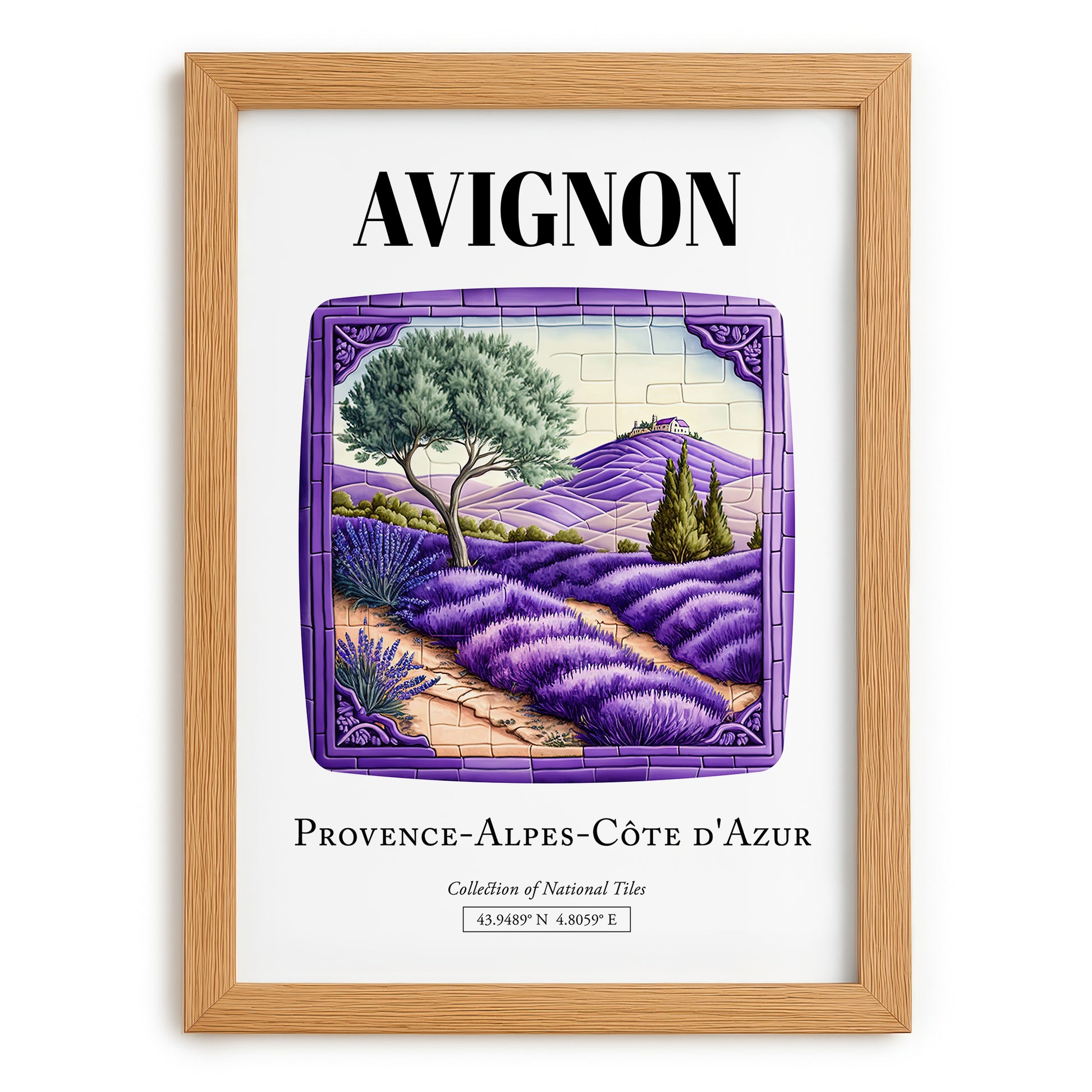 Avignon, France – Travel Memories Wall Print, set in oak frame