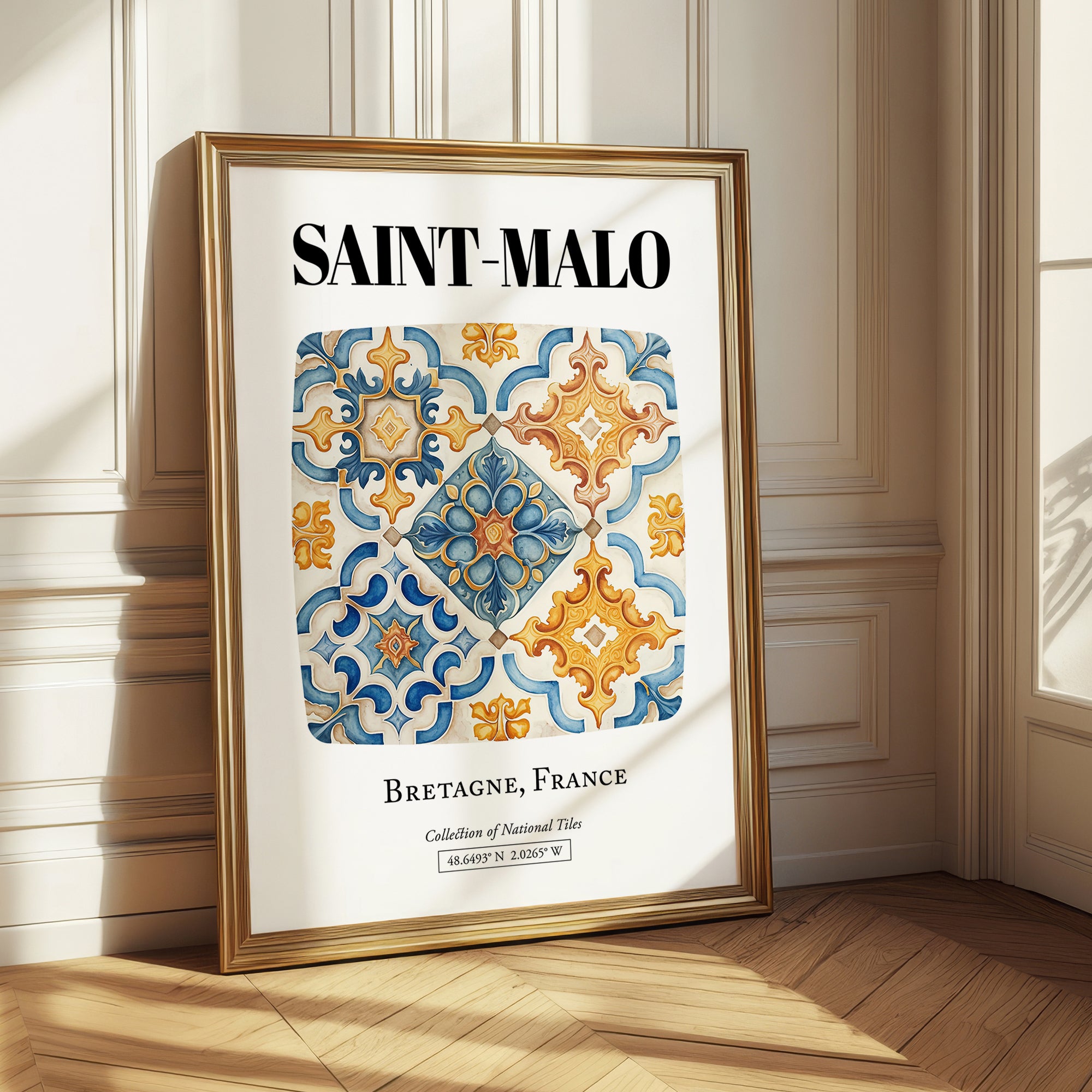 Saint-malo, France – Travel Wall Decor, styled in a charming Paris street view